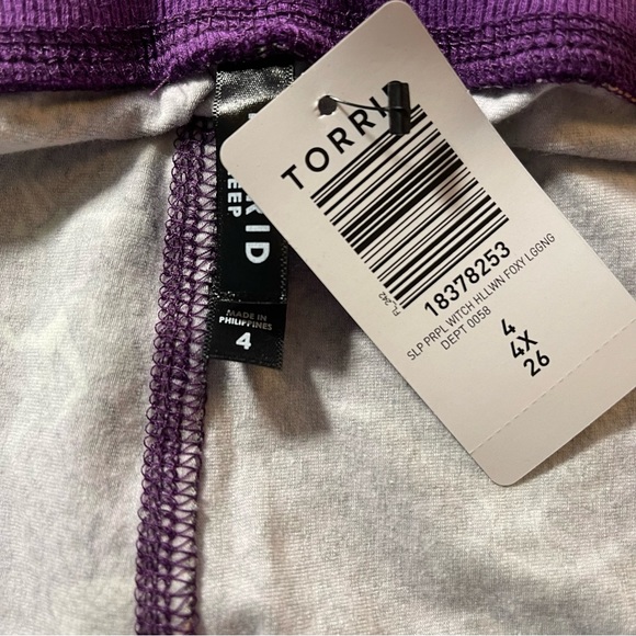 Torrid Purple/Witch Foxy Sleep Legging, Sizes M-6X NWT - Picture 9 of 12